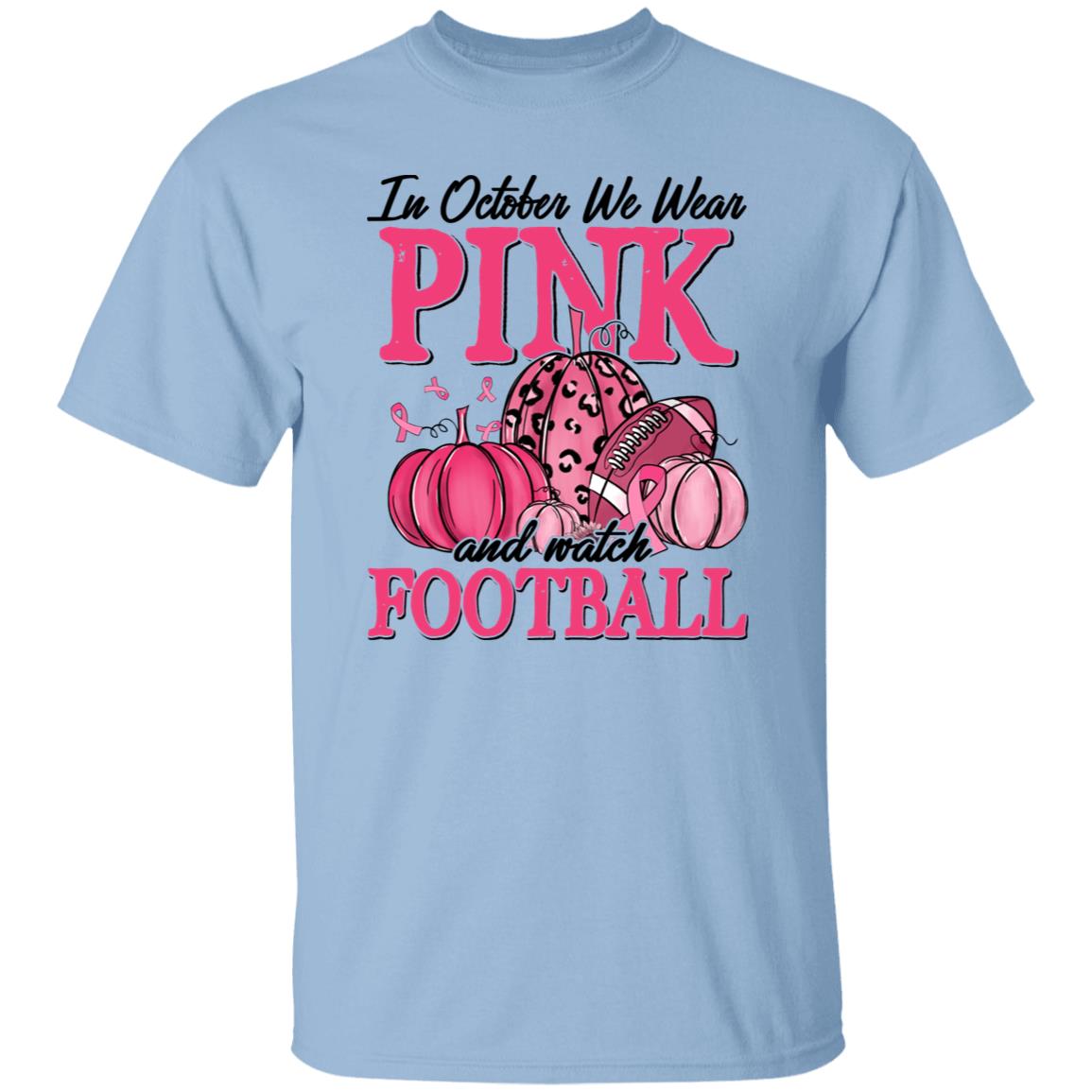 Pumpkin Miami Dolphins In October We Wear Pink Breast Cancer Awareness T- Shirt - TeeNavi