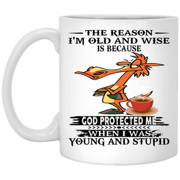 The Reason I’m Old And Wise Is Because God Protected Me Horse Tea Mugs