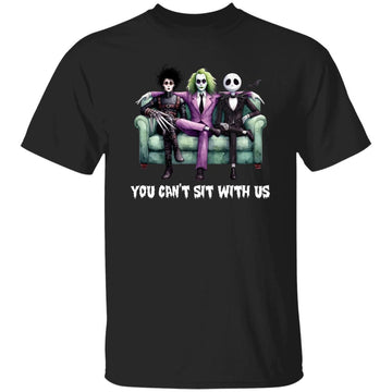 You Can't Sit With Us Halloween Shirt, Scary Halloween T-Shirt, Horror Friends Shirt, Horror Movies Halloween Hoodie, SweatShirt