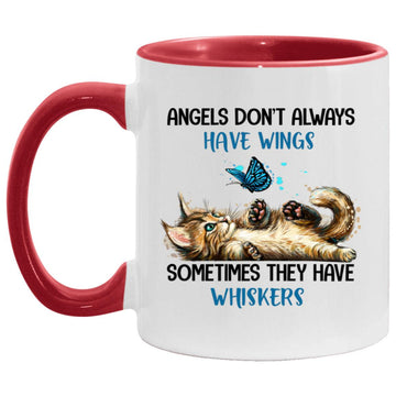 Angels Don't Always Have Wings Sometimes They Have Whiskers Mug - Cat Lovers Memorial Coffee Mugs