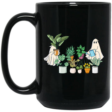 Ghost Gardening Plant Halloween Gift Mug