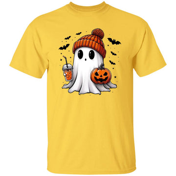 Autumn Ghost Halloween Pumpkin Gift Shirt, Fall Sweatshirt,  Autumn Shirts, Thanksgiving Gift Hoodie