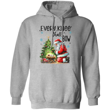 Santa Claus Every Knee Shall Bow Christmas Funny Shirt