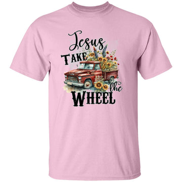 Jesus take the Wheel Shirt, Christian Vintage Truck Graphic Shirts