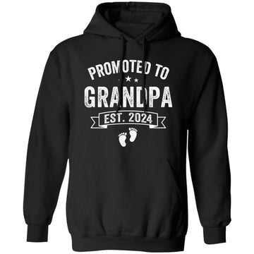 Promoted To Grandpa EST 2024 New First Grandpa 2024 T-Shirt