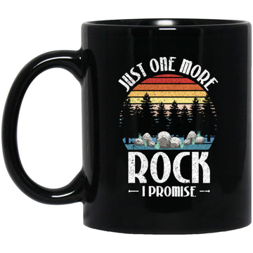 Just One More Rock I Promise Funny Geology Vintage Mug, Coffee Mugs