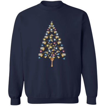 Bees Tree Christmas Sweater Xmas For Bees Lover Shirt Unisex Crewneck Pullover Sweatshirt