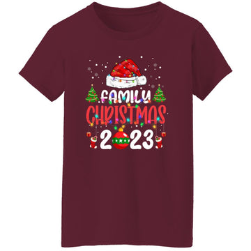 Christmas 2023 Family Matching Outfits Team Santa Elf Squad Shirt Women's T-Shirt