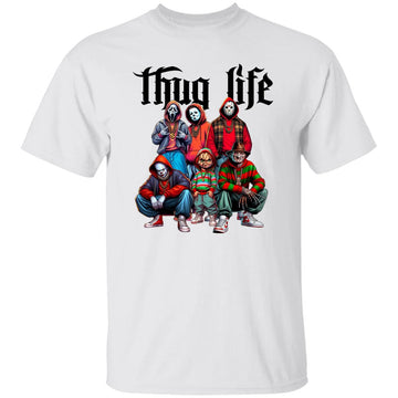 Thug Life Horror Movie Shirt, Scary Halloween T-Shirt, Horror Friend Shirt, Halloween Vibes Shirt, Retro Halloween Shirt, Gift for Horror Movie Fan