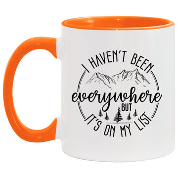 I Haven't Been Everywhere But It'S On My List Funny Quotes Graphic Mug