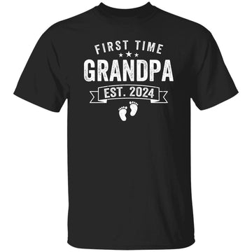 First Time Grandpa 2024 For Grandfather To Be Shirt