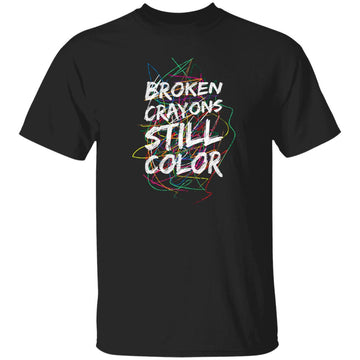 Broken Crayons Still Color Shirt - Gildan Ultra Cotton T-Shirt