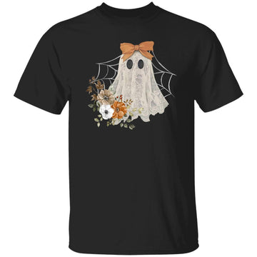 Ghost Halloween Flower Shirt Ghost Spooky Lace Ghost Sweatshirt, Hoodie