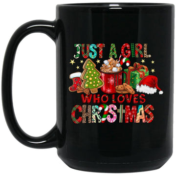 Just A Girl Who Loves Christmas Holiday Winter Mug - Xmas Gifts Coffee Mugs