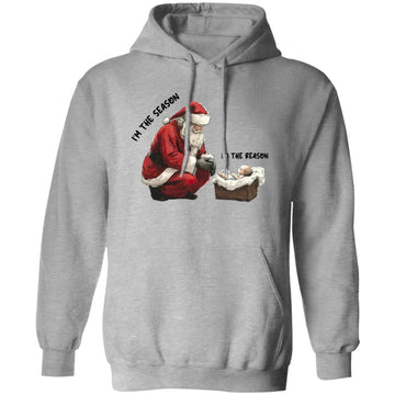 Santa I'm The Season Child I'm The Reason Christmas Shirt, Sweatshirt, Hoodie