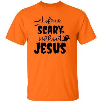 Life is Scary Without Jesus Ghost Halloween Shirt, Sweatshirt, Hoodie