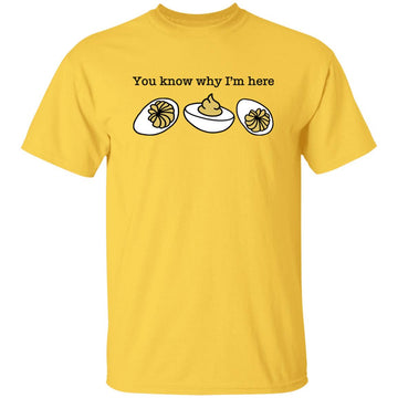 You Know Why I'm Here Shirt, Sweatshirt, Thanksgiving Deviled Eggs Shirt, Fall Shirt, Thankful Thanksgiving Gift Hoodie