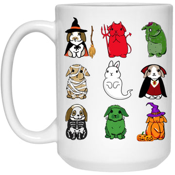 Cute Bunny Halloween Mug, Coffee Mugs