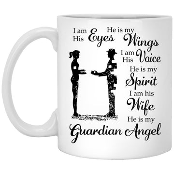 I Am His Eyes He Is My Wings I Am His Voice He Is My Spirit Mug, Coffee Mugs