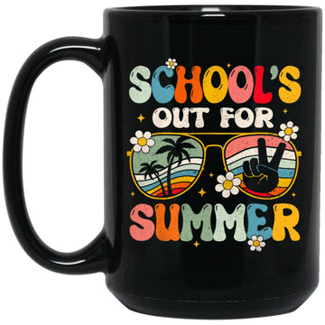 Retro Last Day Of School's Out For Summer Teacher Boys Girls Gift Mug