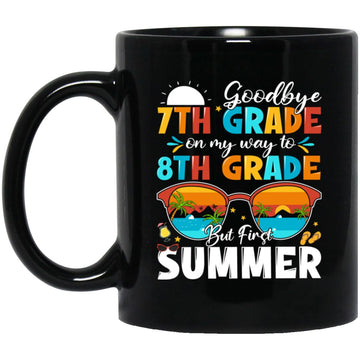 Goodbye 7th Grade Graduation To 8th Grade Hello Summer Kids Gift Mug