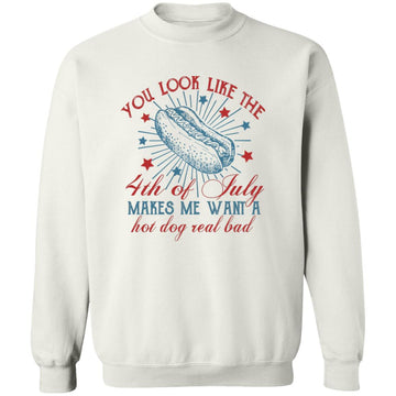 You Look Like The 4th Of July Makes Me Want A Hot Dog Real Bad Shirt Funny Fourth Of July Shirt, Independence Day Tee