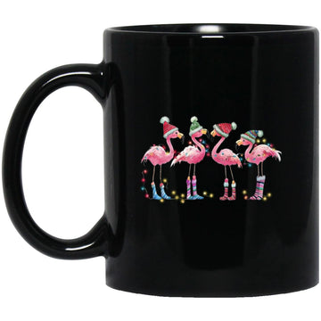 Flamingo Christmas Mug, Flamingo Merry Christmas Coffee Mugs, Flamingo Lover Gift, Funny Flamingo Cup