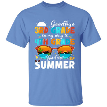 Goodbye 3rd Grade Graduation To 4th Grade Hello Summer Kids Shirt