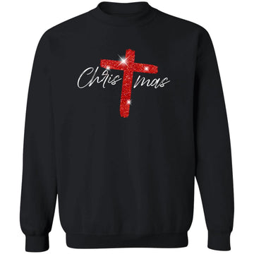 Christmas Cross Shirt, Merry Christmas Shirt, Religious Tee, Christmas Gifts, Xmas Family Sweatshirt