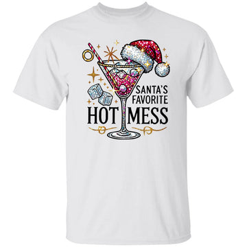 Santa’s Favorite Hot Mess Christmas Gifts Shirt