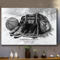 Personalized Class Basketball Team Canvas Poster, Gift For Basketball Team Members