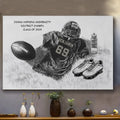 Personalized Class Football Team Canvas Poster, Gift For Football Team Members