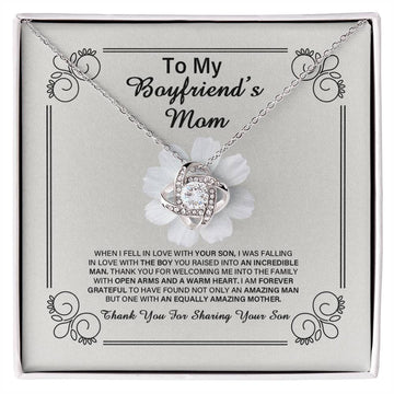 To My Boyfriends Mom Necklace - Jewelry Gifts For Boyfriends Mom, Mothers Day Gifts For Boyfriend'S Mom, To My Boyfriends Mom Gifts On Birthday