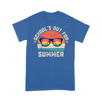 Vintage Last Day Of School Schools Out For Summer Teacher T-Shirt - Standard T-Shirt