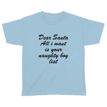 Dear Santa Shirt | Naughty or Nice List | Xmas Party Tee | Dear Santa All I Want | Funny Holiday Shirt | Naughty List T-Shirt