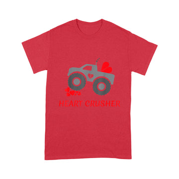 Heart Crusher shirt, Boy Valentines Day T Shirt, Truck Tee - Standard T-shirt