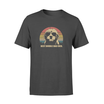 Vintage Dogs best doodle dad ever shirt - Premium T-shirt