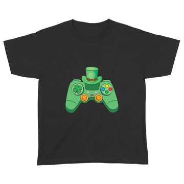 Video Game Gaming St Patricks Day Gamer Boys St. Patty's Day Long Sleeve T-Shirt - Standard Youth T-shirt
