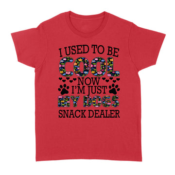 I Used To Be Cool Now I’m Just My Dogs Snack Dealer Flowers Shirt Funny Dog Graphic Tee - Standard Women's T-shirt