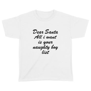 Dear Santa Shirt | Naughty or Nice List | Xmas Party Tee | Dear Santa All I Want | Funny Holiday Shirt | Naughty List T-Shirt