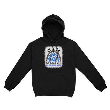 In April We Wear Blue Cool Child Abuse Prevention Awareness Shirt - Standard Hoodie