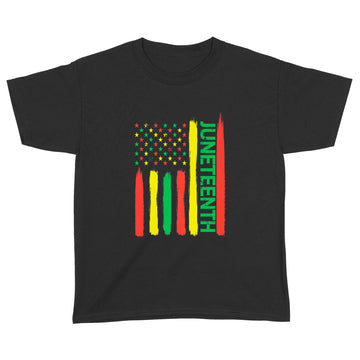 Juneteenth In Flag For Black History Day Black History Junet Shirt - Standard Youth T-shirt