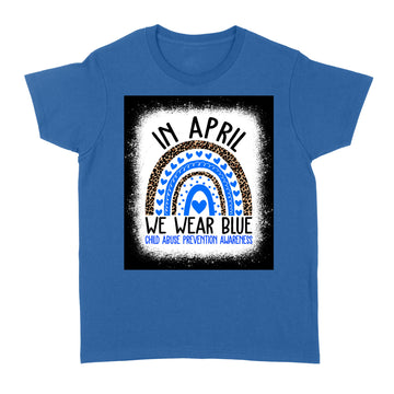 In April We Wear Blue Cool Child Abuse Prevention Awareness Shirt - Standard Women's T-shirt