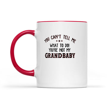 You Can't Tell Me What To Do You're Not My Grandbaby Funny Mug - Accent Mug