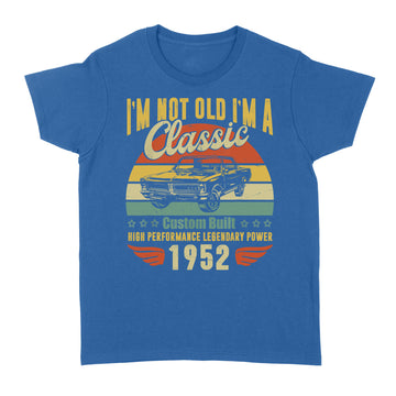 70th Birthday Gifts For Men Dad Retro Vintage 1952 Birthday Shirt - Standard Women's T-shirt