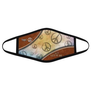 Let It Be Dragonfly Hippie Cloth Face Mask - Polyblend Face Masks