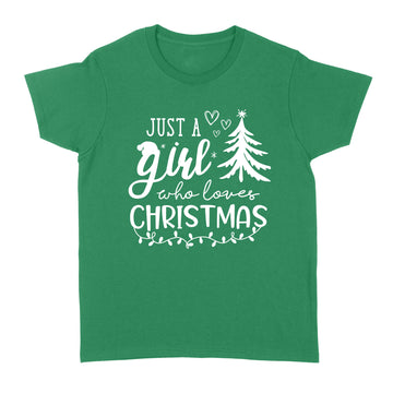 Just A Girl Who Loves Christmas Tree Shirt