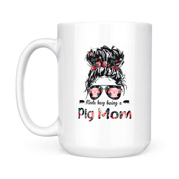 Kinda Busy Being A Chicken Mom Mug Mother's Day Mug Gift For Mom - White Mug