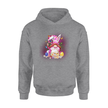 Easter Gnome Bunny With Easter Eggs Basket Shirt Funny Easter Day Gifts - Standard Hoodie