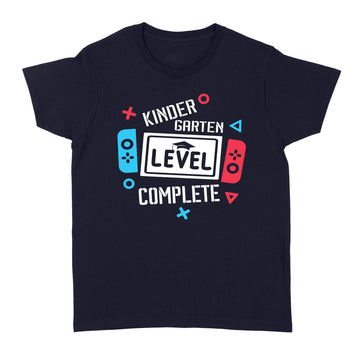 Kindergarten Level Complete Funny Shirt, KindergartenT-Shirt, Graduation Video Game Shirts, Kindergarten Graduation - Last Day Of School Graphic Tee Shirt - Standard Women's T-shirt